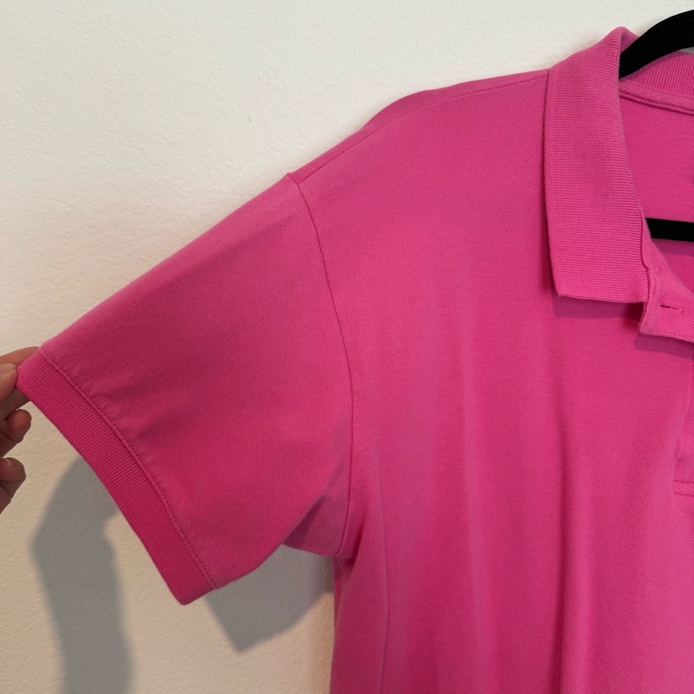 GAP Pink Boxy Cropped Polo Short Sleeve Shirt - Picture 2 of 6